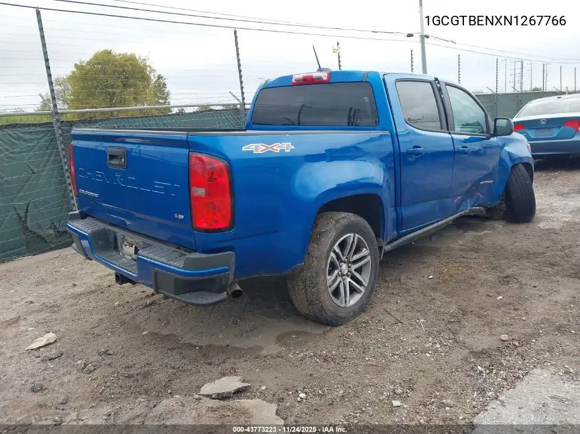1GCGTBENXN1267766 2022 Chevrolet Colorado 4Wd Short Box Wt