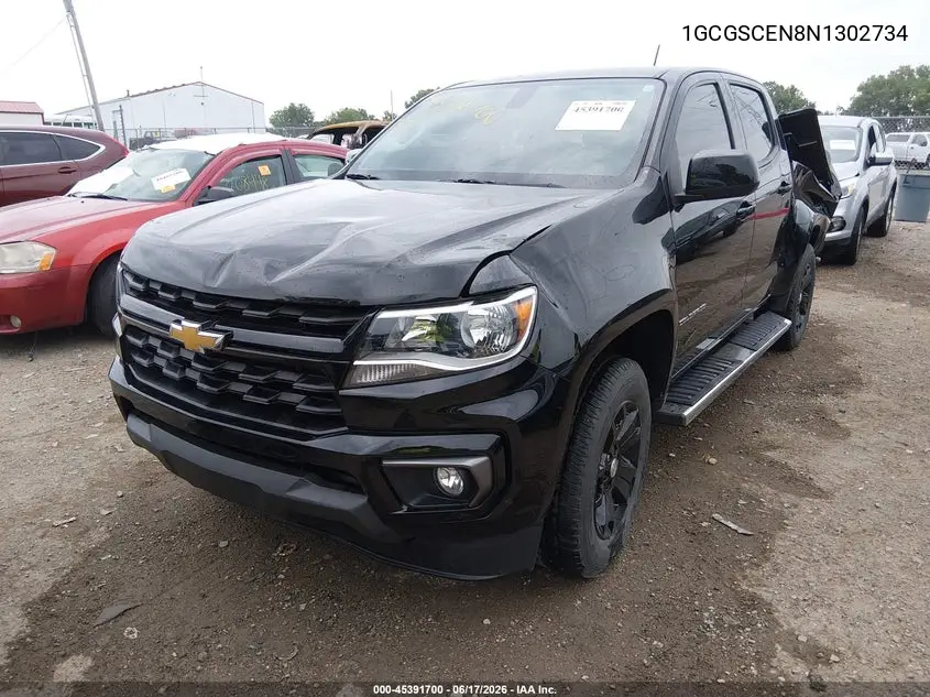2022 Chevrolet Colorado 2Wd Short Box Lt VIN: 1GCGSCEN8N1302734 Lot: 45391700