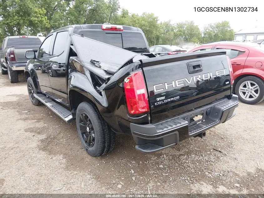 2022 Chevrolet Colorado 2Wd Short Box Lt VIN: 1GCGSCEN8N1302734 Lot: 45391700