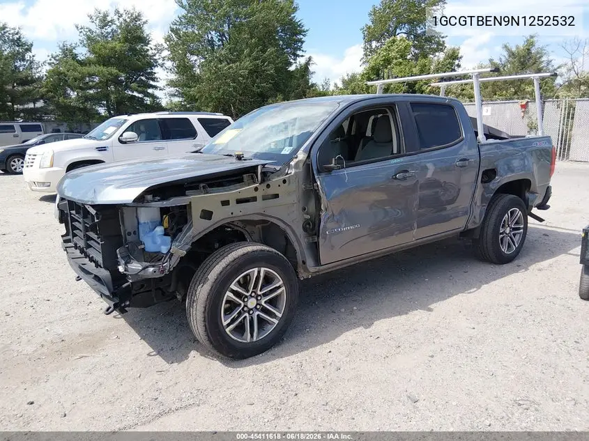 2022 Chevrolet Colorado 4Wd Short Box Wt VIN: 1GCGTBEN9N1252532 Lot: 45411618