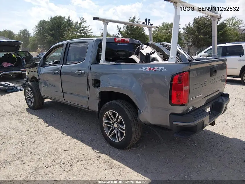 2022 Chevrolet Colorado 4Wd Short Box Wt VIN: 1GCGTBEN9N1252532 Lot: 45411618