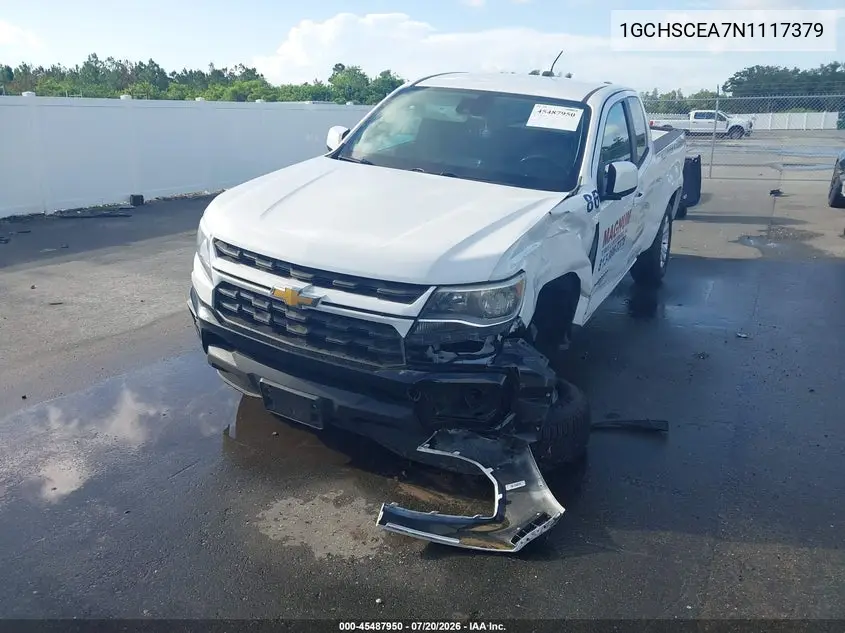 2022 Chevrolet Colorado 2Wd Long Box Lt VIN: 1GCHSCEA7N1117379 Lot: 45487950