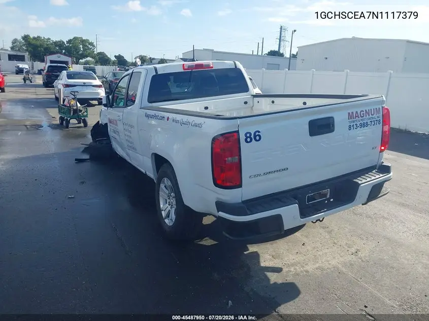 2022 Chevrolet Colorado 2Wd Long Box Lt VIN: 1GCHSCEA7N1117379 Lot: 45487950