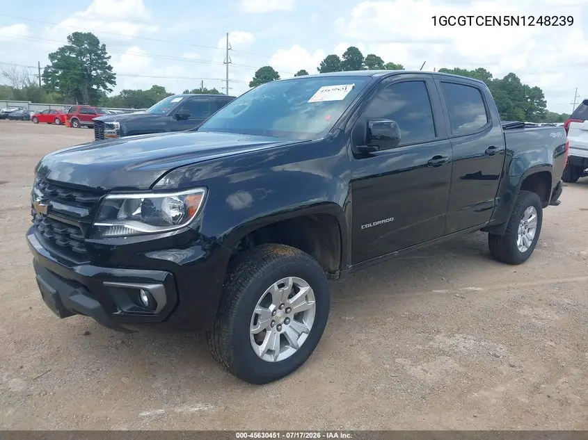 2022 Chevrolet Colorado 4Wd Short Box Lt VIN: 1GCGTCEN5N1248239 Lot: 45630451