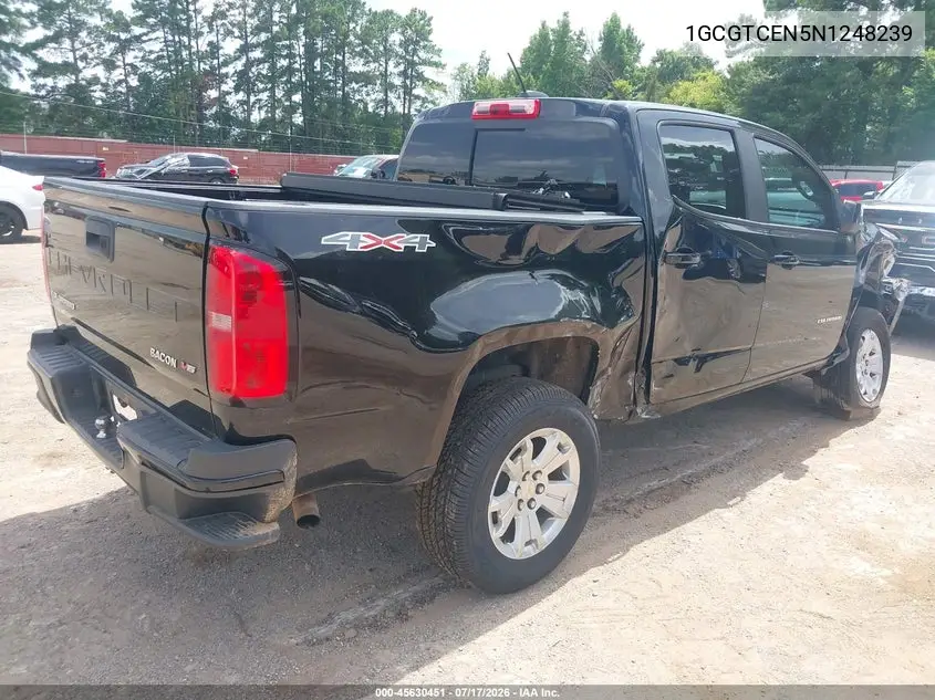 2022 Chevrolet Colorado 4Wd Short Box Lt VIN: 1GCGTCEN5N1248239 Lot: 45630451