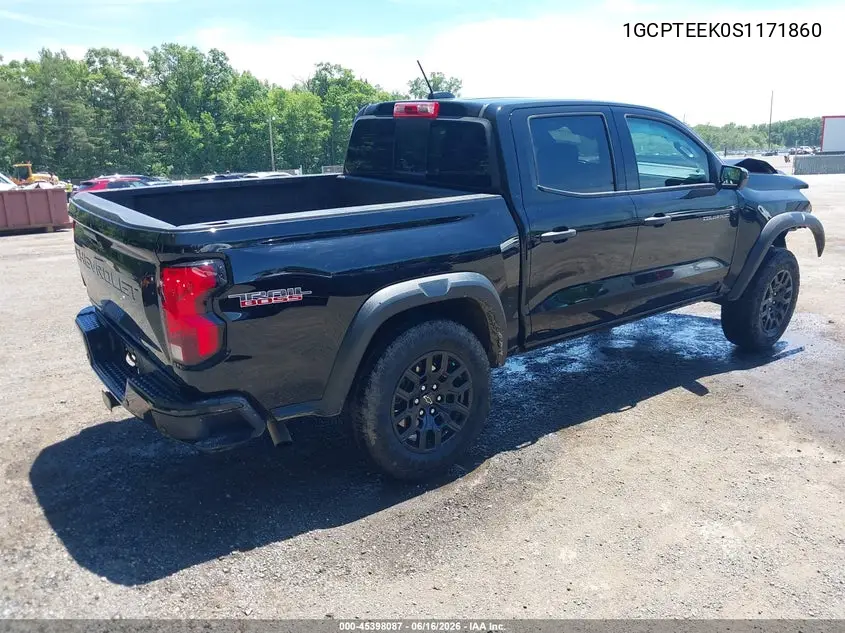 2025 Chevrolet Colorado 4Wd Trail Boss VIN: 1GCPTEEK0S1171860 Lot: 45398087