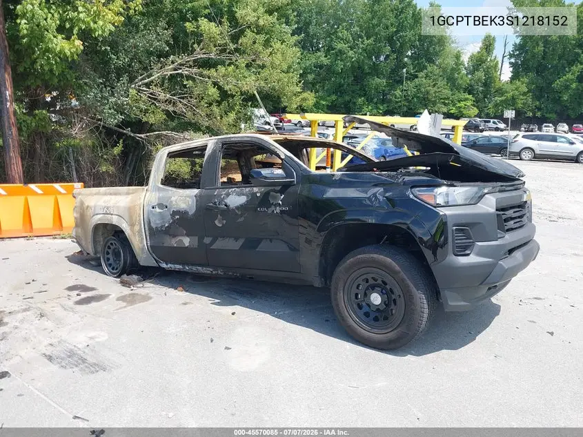 2025 Chevrolet Colorado 4Wd Wt VIN: 1GCPTBEK3S1218152 Lot: 45570085