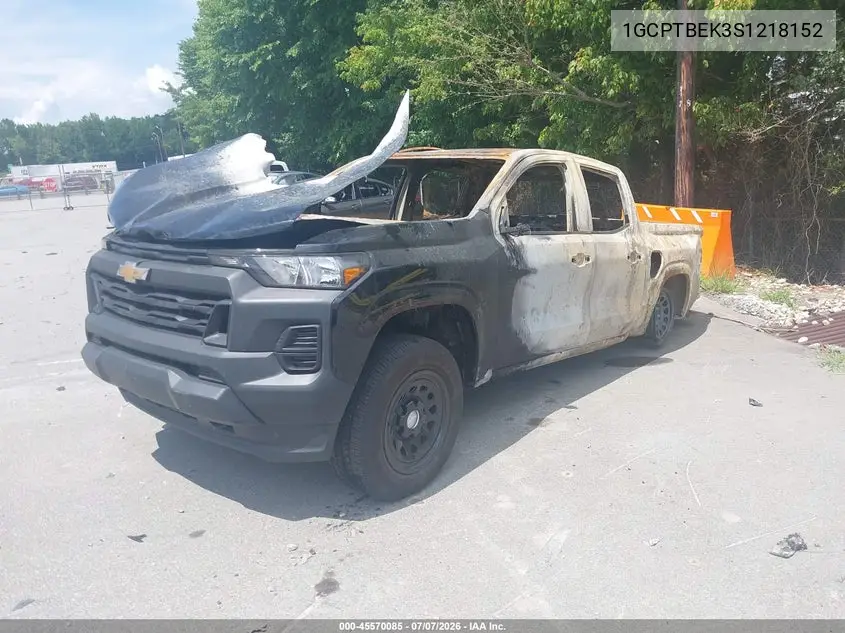 2025 Chevrolet Colorado 4Wd Wt VIN: 1GCPTBEK3S1218152 Lot: 45570085