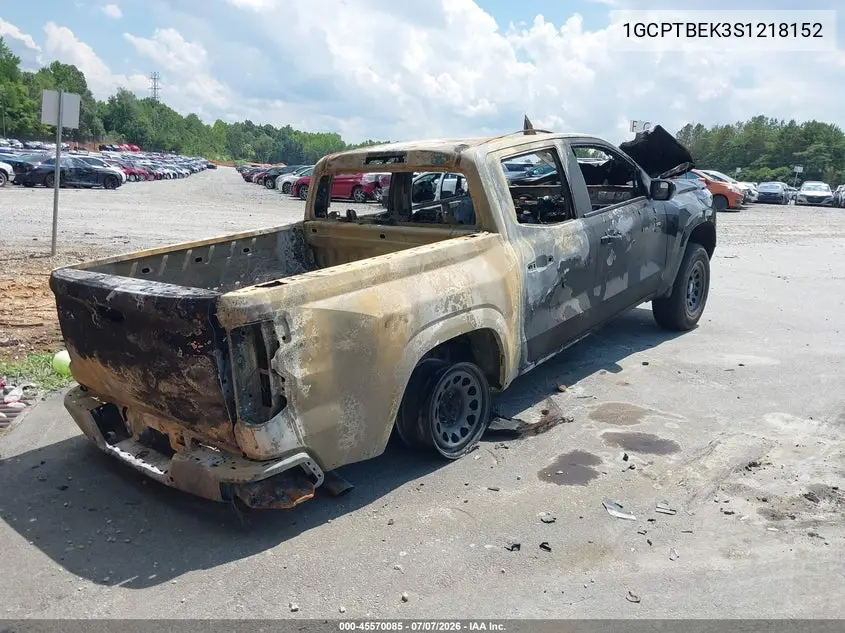 2025 Chevrolet Colorado 4Wd Wt VIN: 1GCPTBEK3S1218152 Lot: 45570085