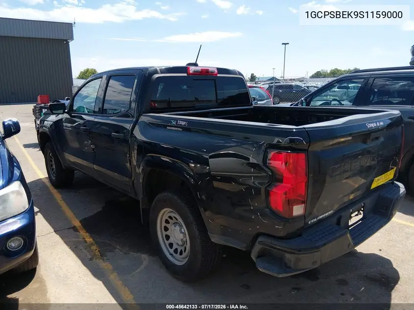 2025 Chevrolet Colorado 2Wd Wt VIN: 1GCPSBEK9S1159000 Lot: 45642133