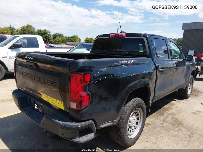 2025 Chevrolet Colorado 2Wd Wt VIN: 1GCPSBEK9S1159000 Lot: 45642133
