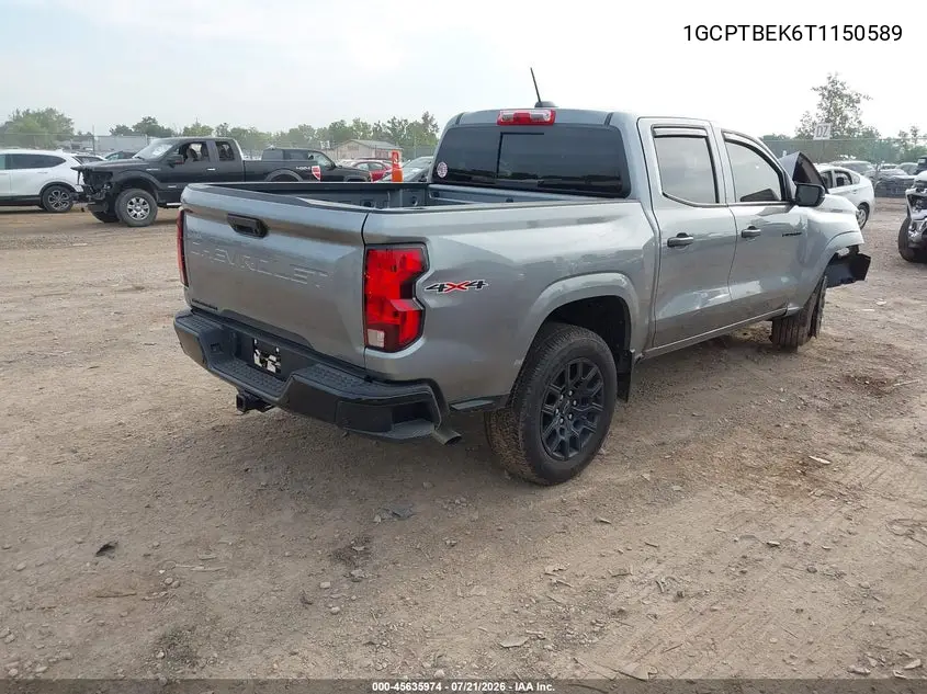 2026 Chevrolet Colorado Wt, 4Wd VIN: 1GCPTBEK6T1150589 Lot: 45635974