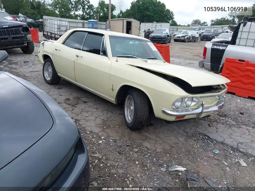 1966 Chevrolet Corvair VIN: 105396L106998 Lot: 45417559