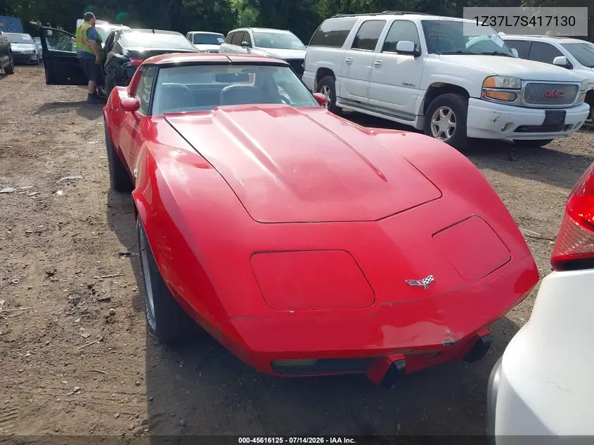 1977 Chevrolet Corvette VIN: 1Z37L7S417130 Lot: 45616125