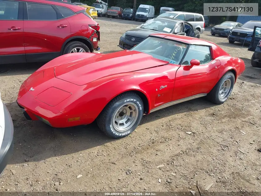 1977 Chevrolet Corvette VIN: 1Z37L7S417130 Lot: 45616125