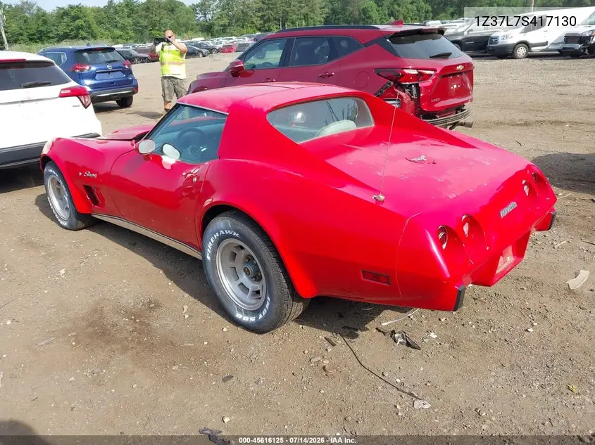 1977 Chevrolet Corvette VIN: 1Z37L7S417130 Lot: 45616125