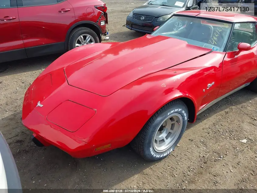 1977 Chevrolet Corvette VIN: 1Z37L7S417130 Lot: 45616125