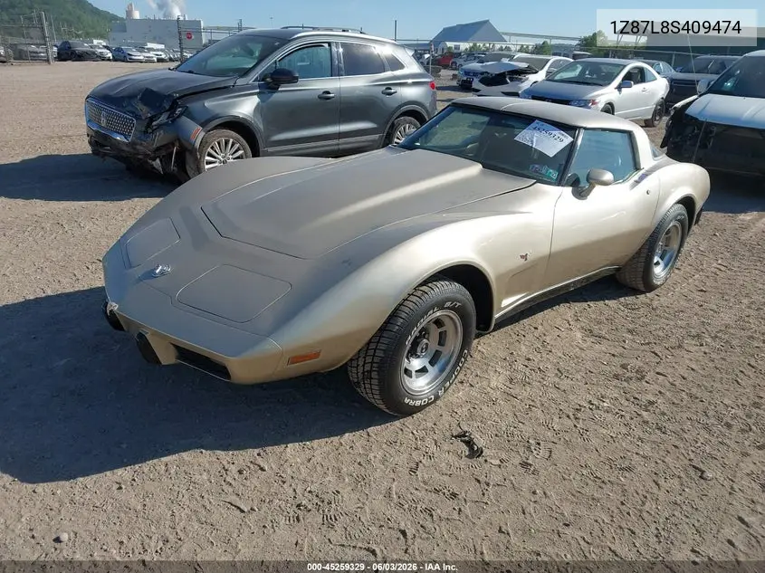 1978 Chevrolet Corvette VIN: 1Z87L8S409474 Lot: 45259329