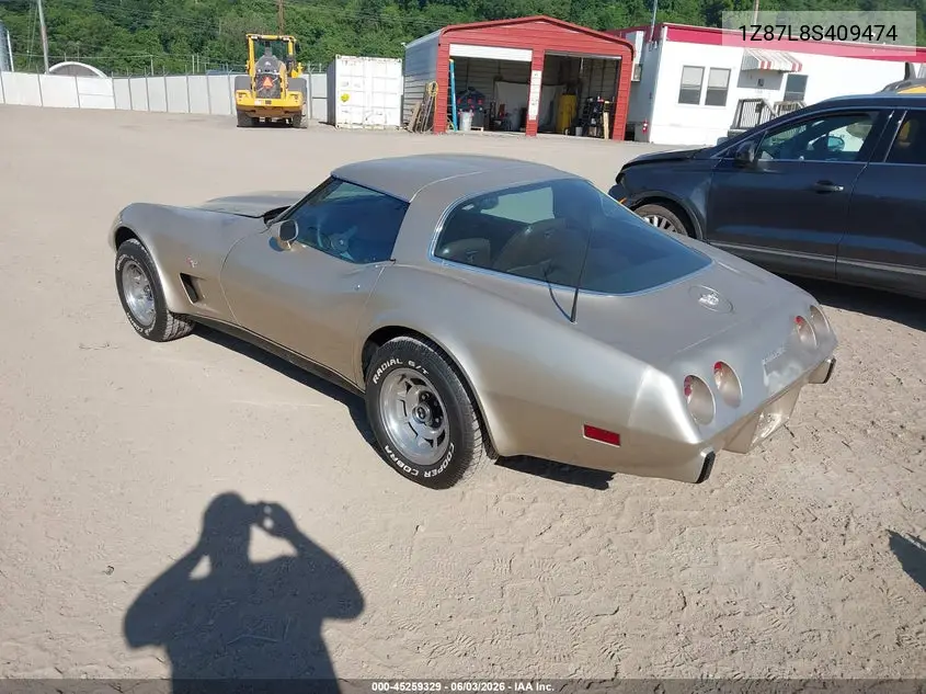 1978 Chevrolet Corvette VIN: 1Z87L8S409474 Lot: 45259329