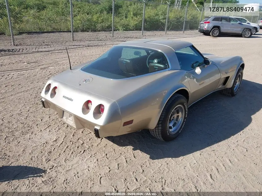 1978 Chevrolet Corvette VIN: 1Z87L8S409474 Lot: 45259329