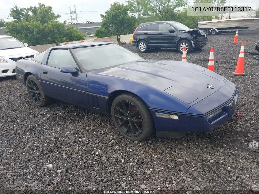 1984 Chevrolet Corvette VIN: 1G1AY0786E5113317 Lot: 45175869