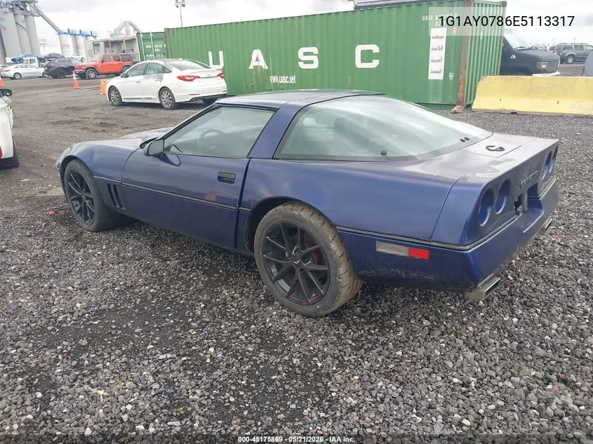 1984 Chevrolet Corvette VIN: 1G1AY0786E5113317 Lot: 45175869