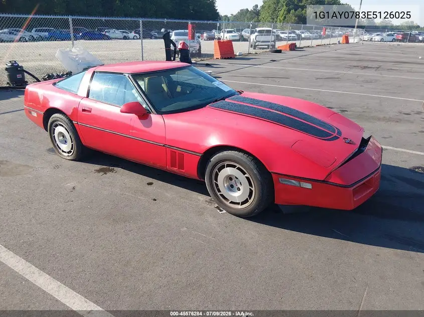 1984 Chevrolet Corvette VIN: 1G1AY0783E5126025 Lot: 45576284