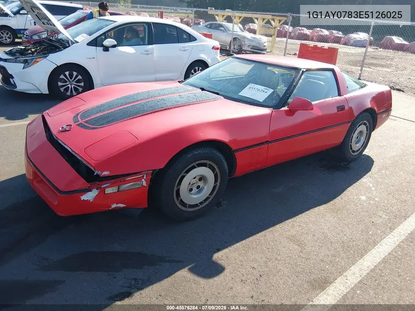 1984 Chevrolet Corvette VIN: 1G1AY0783E5126025 Lot: 45576284
