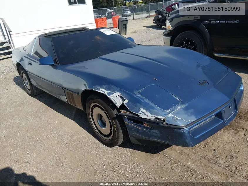 1984 Chevrolet Corvette VIN: 1G1AY0781E5150999 Lot: 45577241