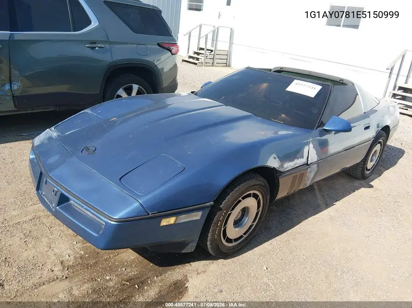 1984 Chevrolet Corvette VIN: 1G1AY0781E5150999 Lot: 45577241