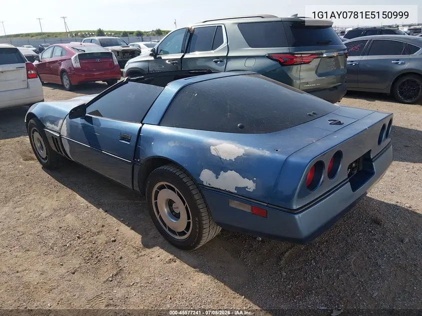 1984 Chevrolet Corvette VIN: 1G1AY0781E5150999 Lot: 45577241