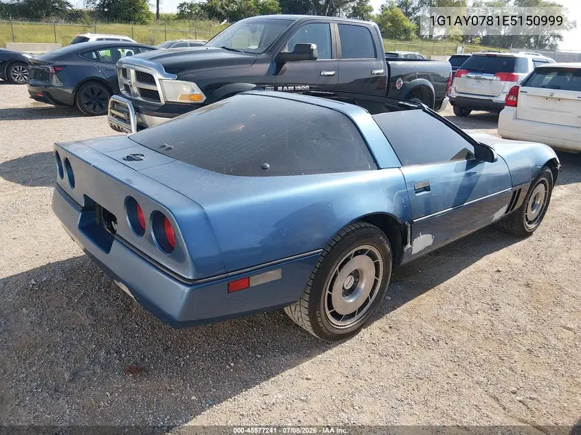 1984 Chevrolet Corvette VIN: 1G1AY0781E5150999 Lot: 45577241