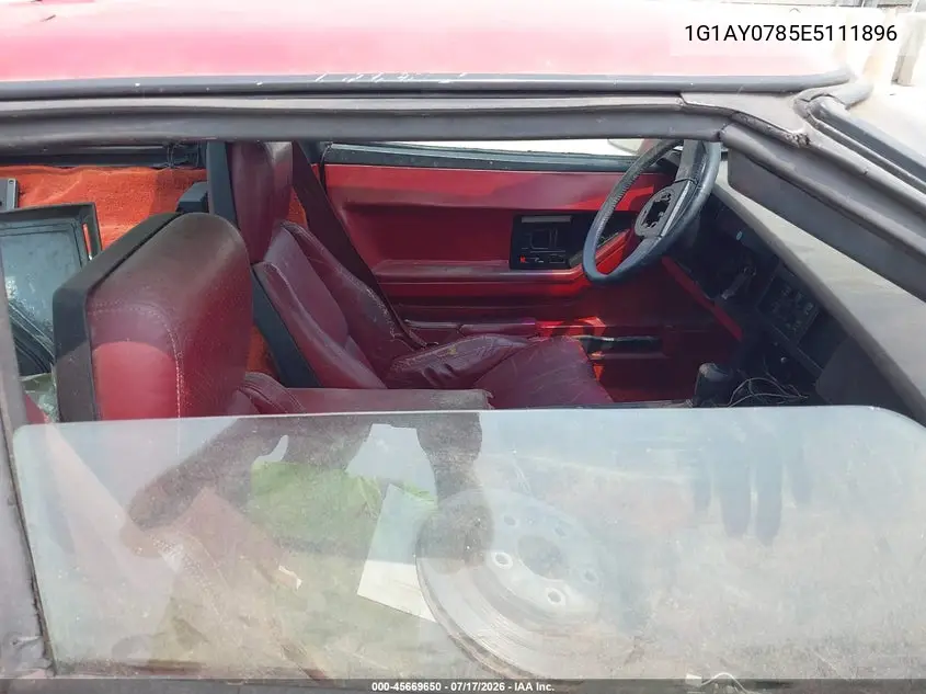 1984 Chevrolet Corvette VIN: 1G1AY0785E5111896 Lot: 45669650