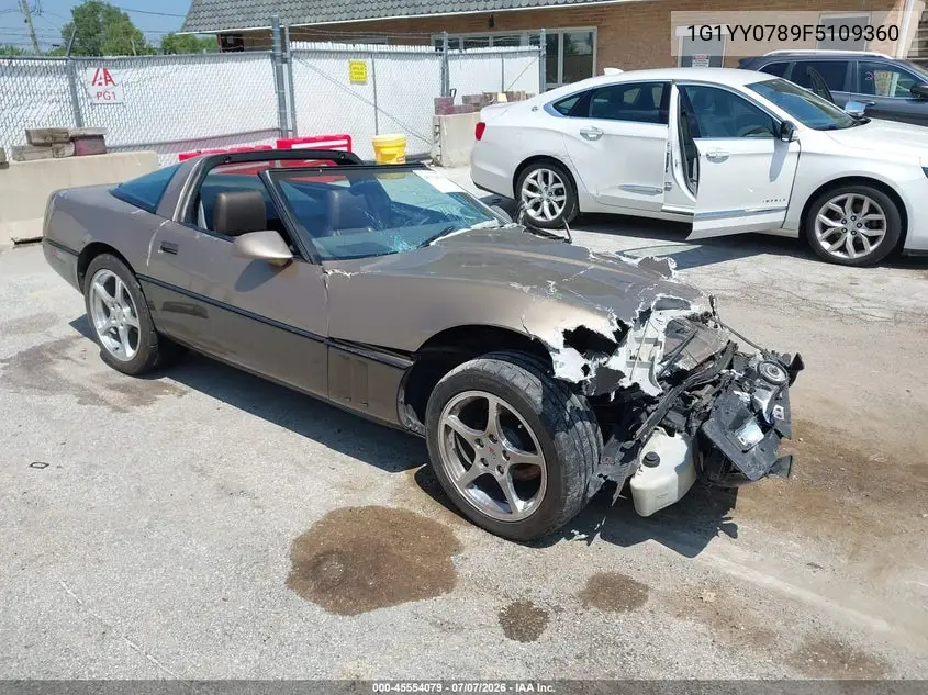 1985 Chevrolet Corvette VIN: 1G1YY0789F5109360 Lot: 45554079