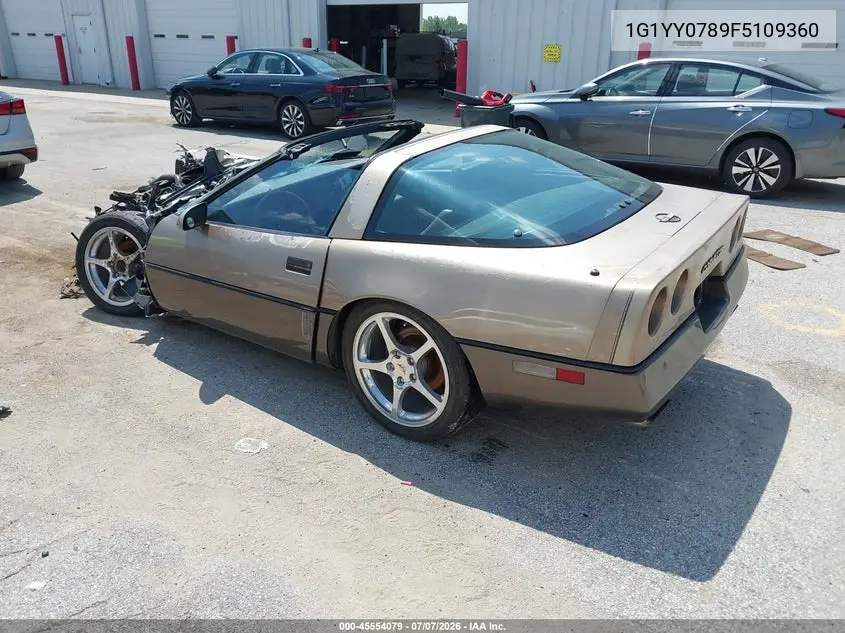 1985 Chevrolet Corvette VIN: 1G1YY0789F5109360 Lot: 45554079