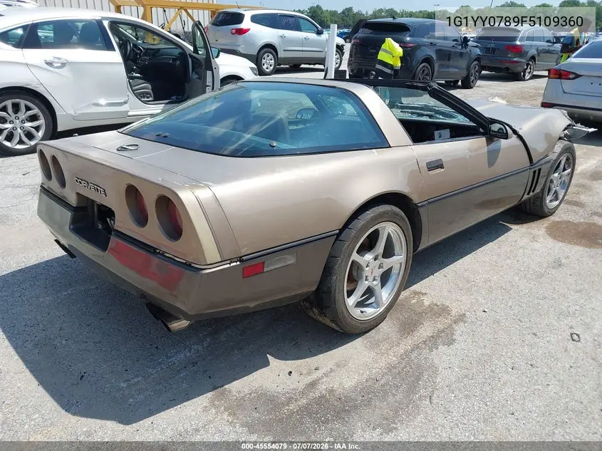 1985 Chevrolet Corvette VIN: 1G1YY0789F5109360 Lot: 45554079