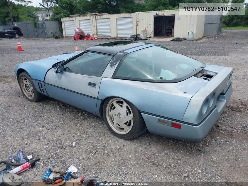 1985 Chevrolet Corvette VIN: 1G1YY0782F5100547 Lot: 45603821