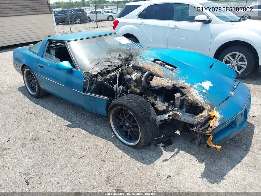 1985 Chevrolet Corvette VIN: 1G1YY0785F5107802 Lot: 45626393