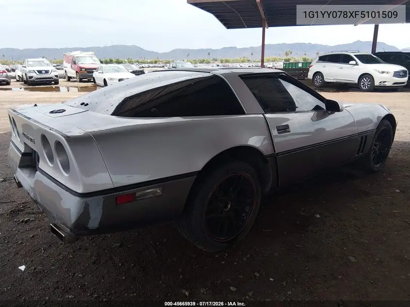 1985 Chevrolet Corvette VIN: 1G1YY078XF5101509 Lot: 45665939