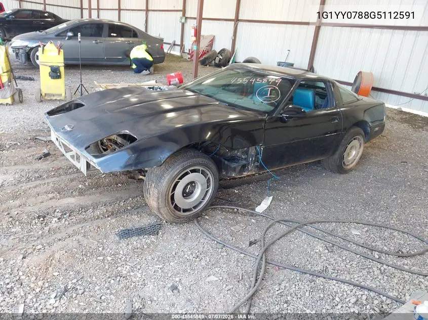 1986 Chevrolet Corvette VIN: 1G1YY0788G5112591 Lot: 45545849