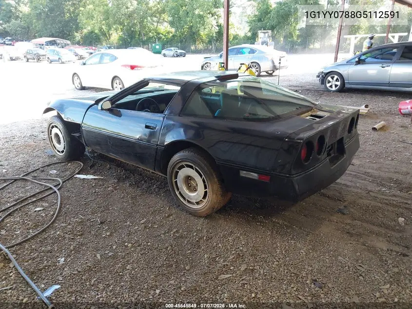 1986 Chevrolet Corvette VIN: 1G1YY0788G5112591 Lot: 45545849