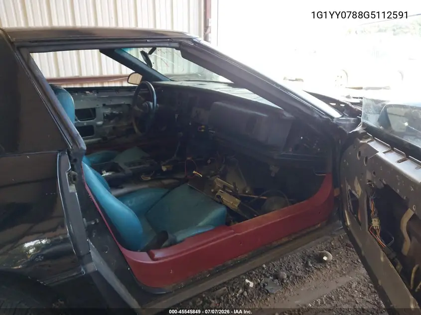 1986 Chevrolet Corvette VIN: 1G1YY0788G5112591 Lot: 45545849