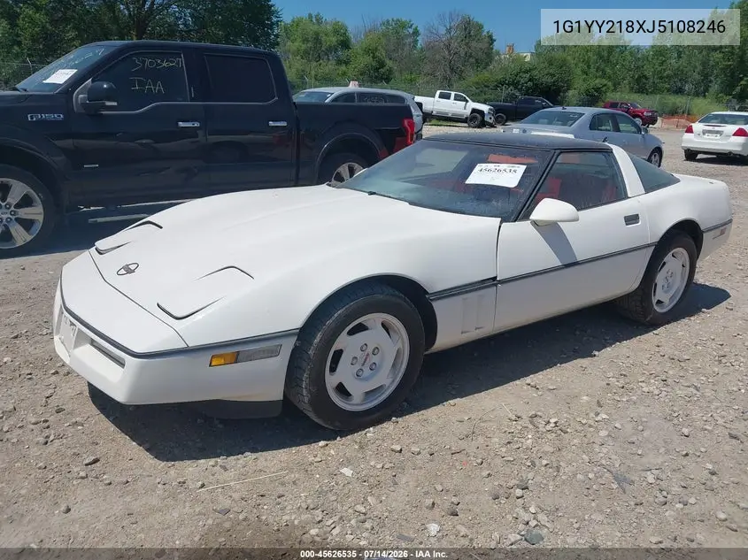 1988 Chevrolet Corvette VIN: 1G1YY218XJ5108246 Lot: 45626535