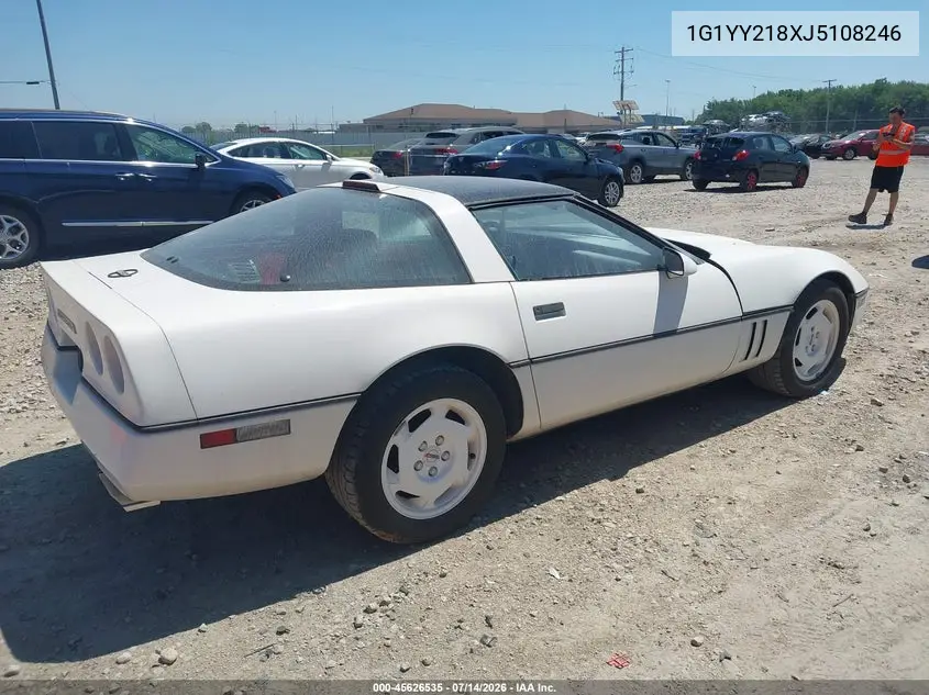 1988 Chevrolet Corvette VIN: 1G1YY218XJ5108246 Lot: 45626535