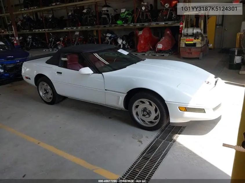 1989 Chevrolet Corvette VIN: 1G1YY3187K5124301 Lot: 45577255