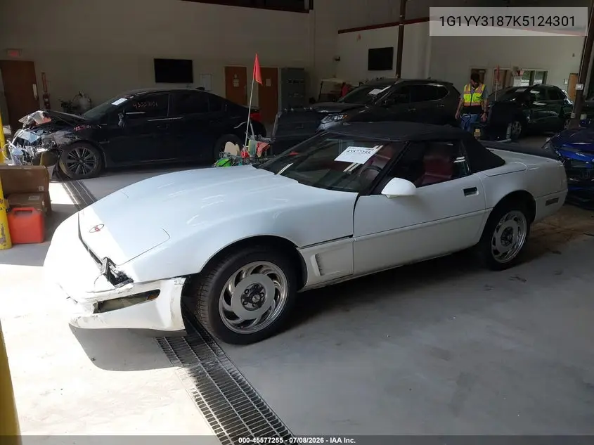 1989 Chevrolet Corvette VIN: 1G1YY3187K5124301 Lot: 45577255