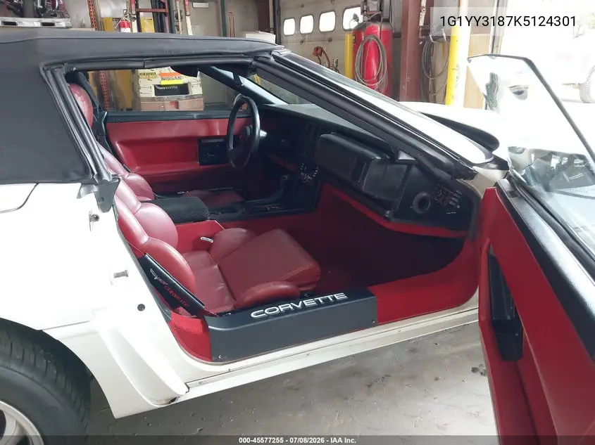 1989 Chevrolet Corvette VIN: 1G1YY3187K5124301 Lot: 45577255