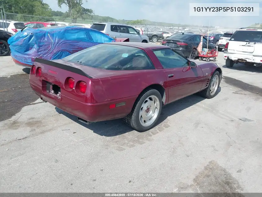 1993 Chevrolet Corvette VIN: 1G1YY23P5P5103291 Lot: 45643959