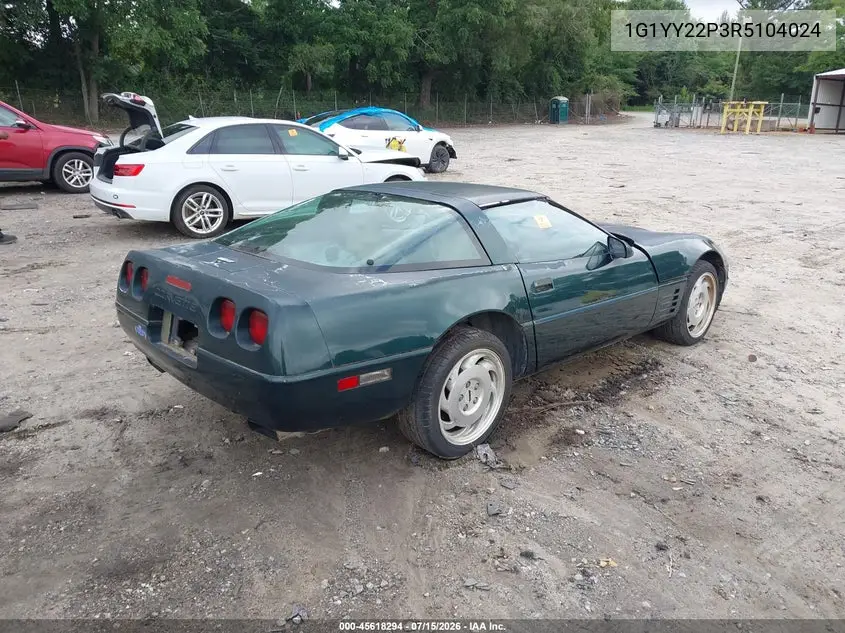 1994 Chevrolet Corvette VIN: 1G1YY22P3R5104024 Lot: 45618294