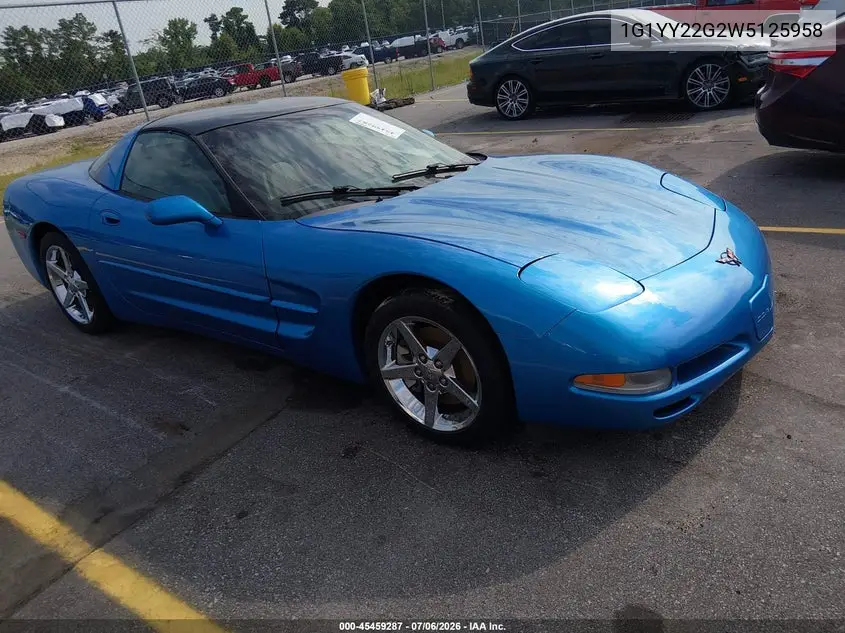 1998 Chevrolet Corvette VIN: 1G1YY22G2W5125958 Lot: 45459287